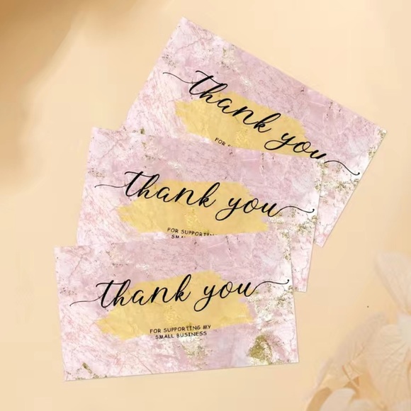 50 Cards Thank You Card Marble Card - Picture 2 of 5